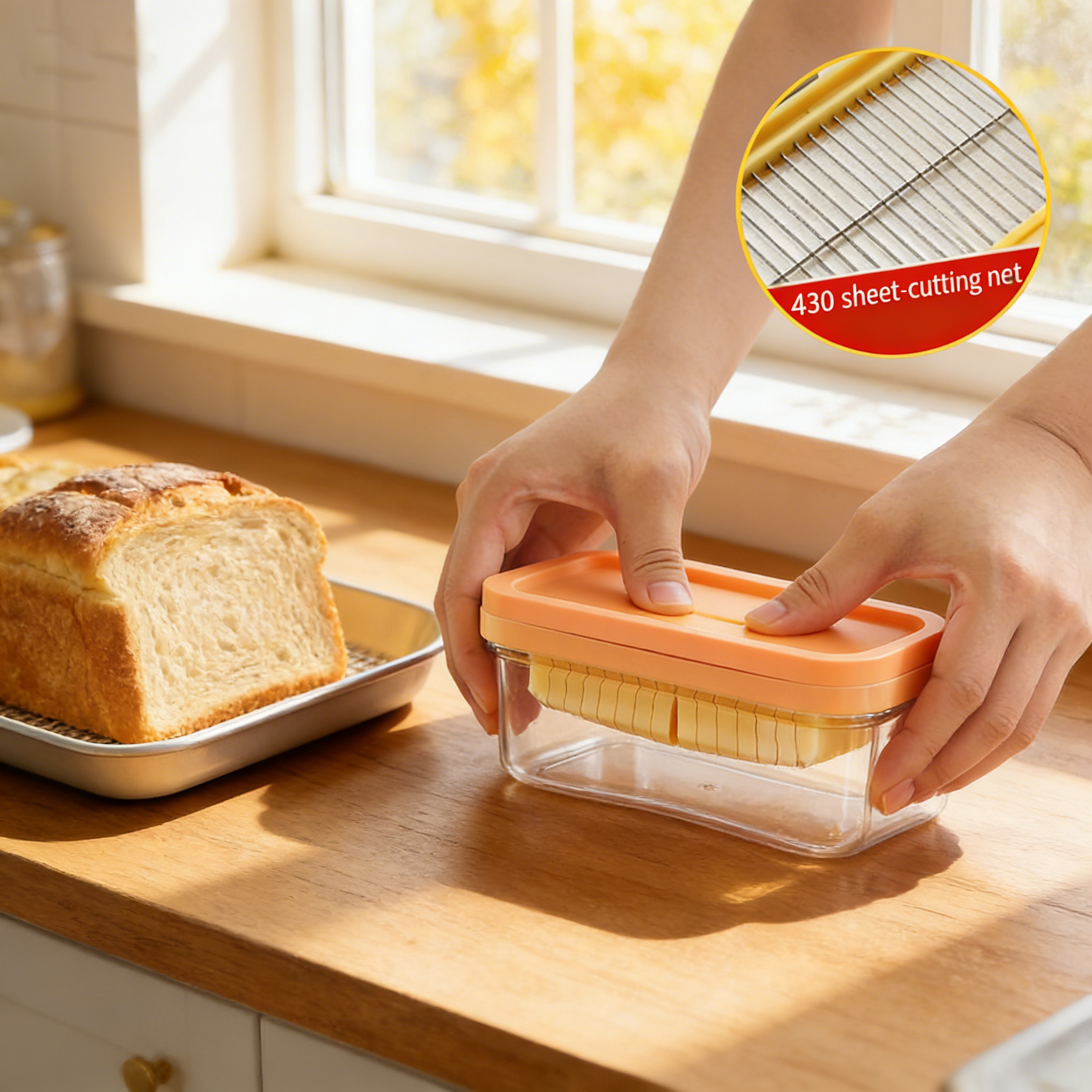 Household Butter Slicing & Storage Box