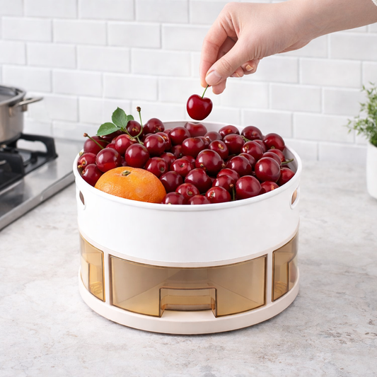 360° Rotating Kitchen Spice Rack - Ultimate Multifunctional Seasoning Storage Organizer