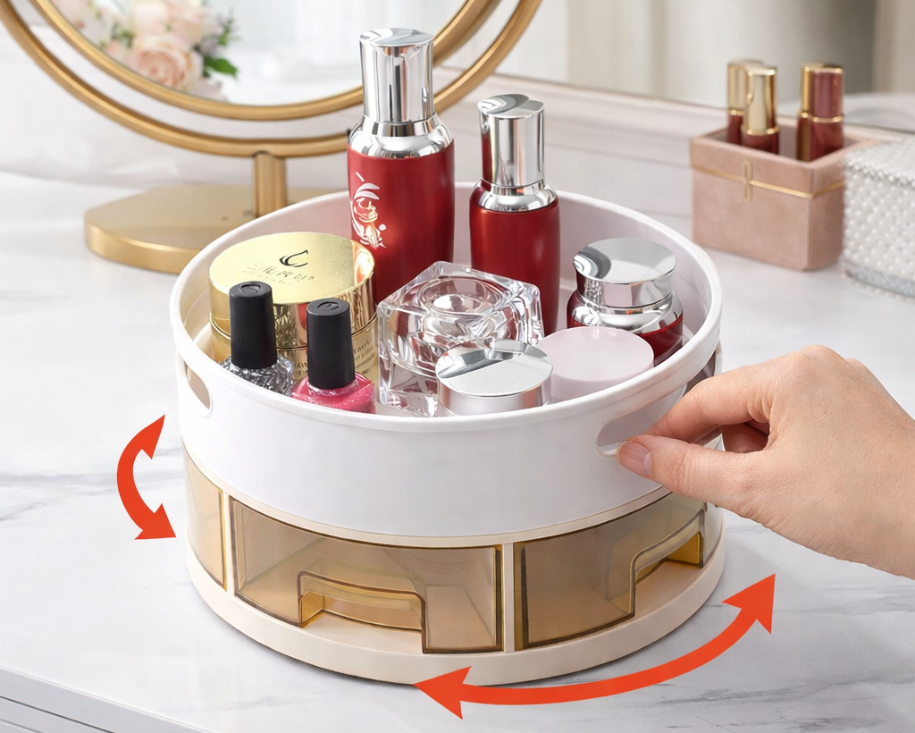 360° Rotating Kitchen Spice Rack - Ultimate Multifunctional Seasoning Storage Organizer