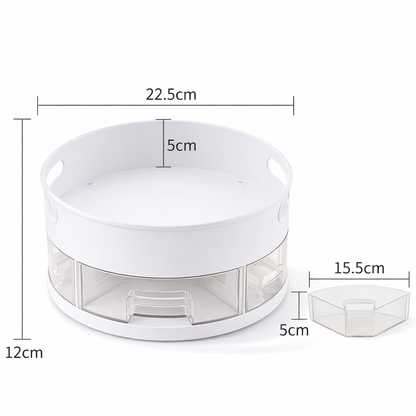 360° Rotating Kitchen Spice Rack - Ultimate Multifunctional Seasoning Storage Organizer