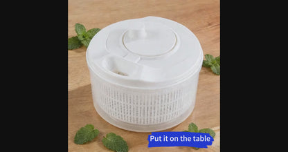 Multifunctional Manual Vegetable Fruit Drainer Salad Spinner Washing Basket