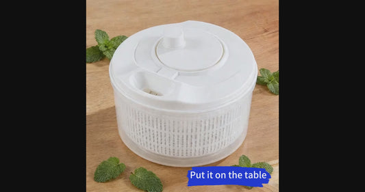 Multifunctional Manual Vegetable Fruit Drainer Salad Spinner Washing Basket